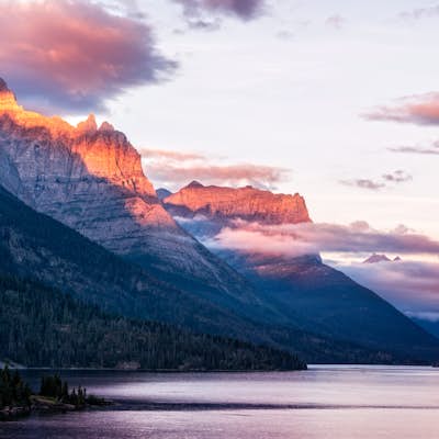 Capture Sunrise at St. Mary Lake