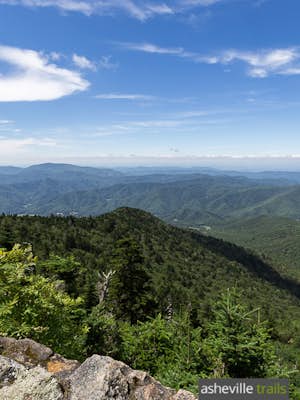 Hike the Cloud land trail to Roan High Bluff Lookout