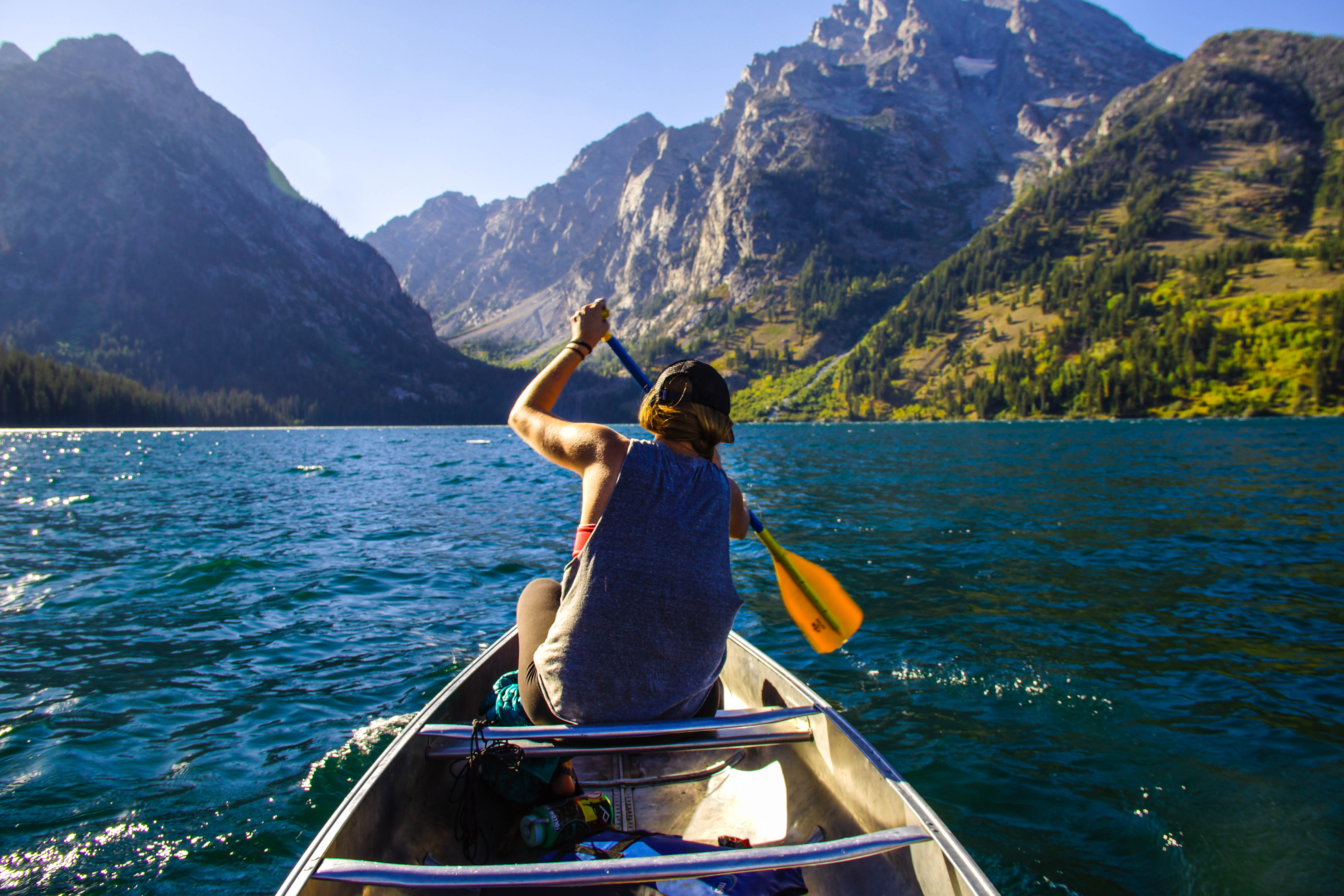 Paddle String Lake and Leigh Lake