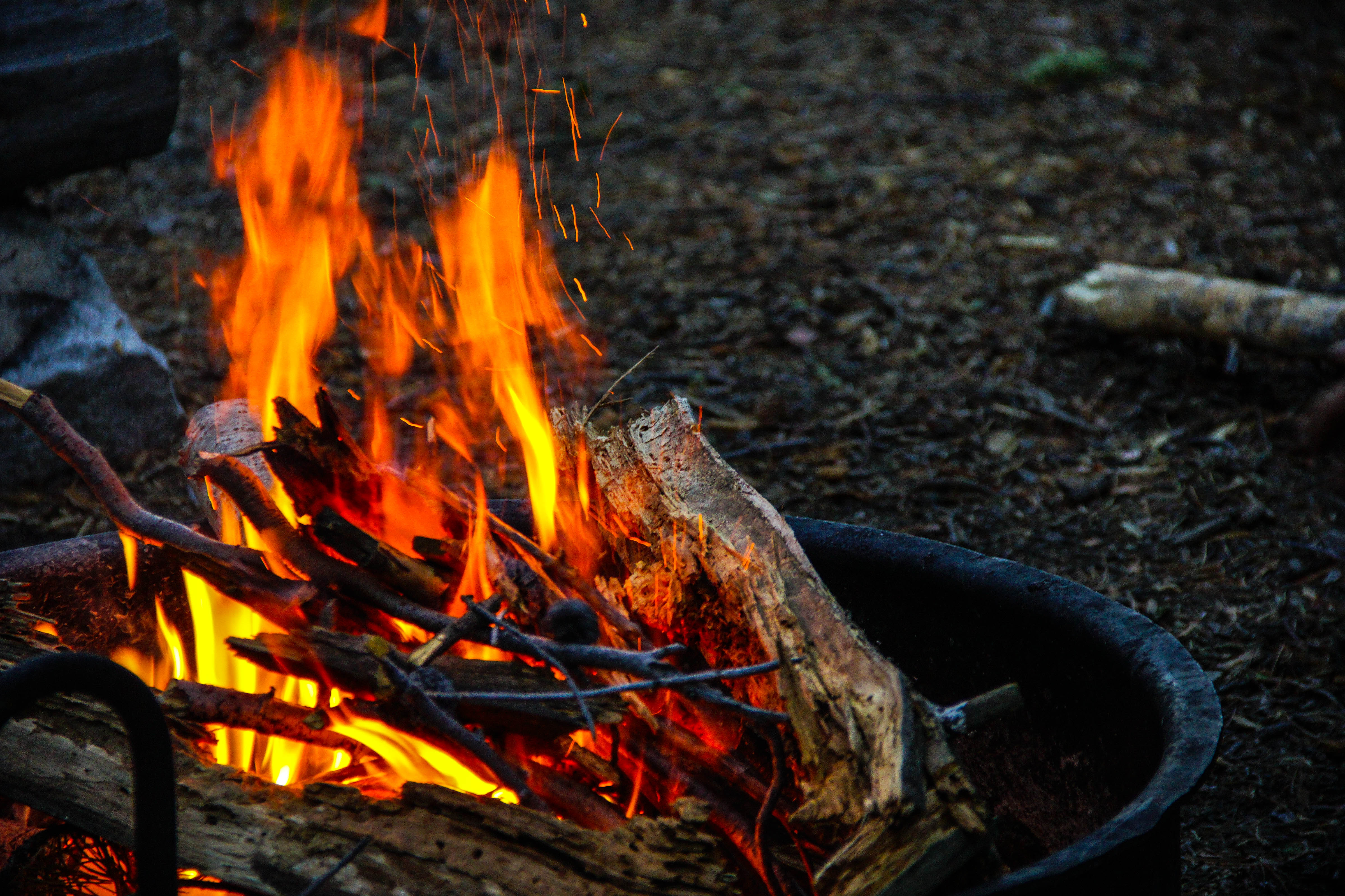 Camp on Leigh Lake