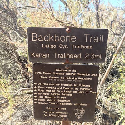 Backbone Trail via Kanan Dume