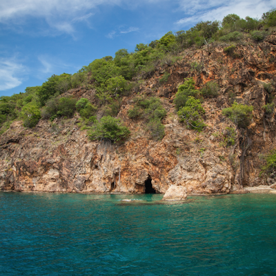 Explore the Norman Island Caves