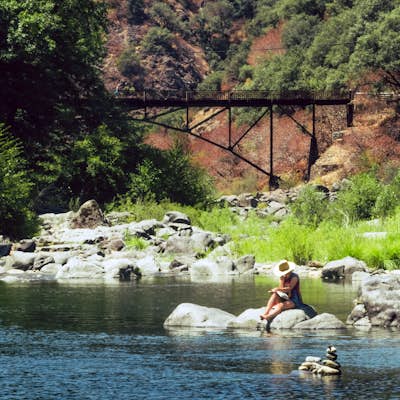 Swim at Edwards Crossing on the South Yuba River