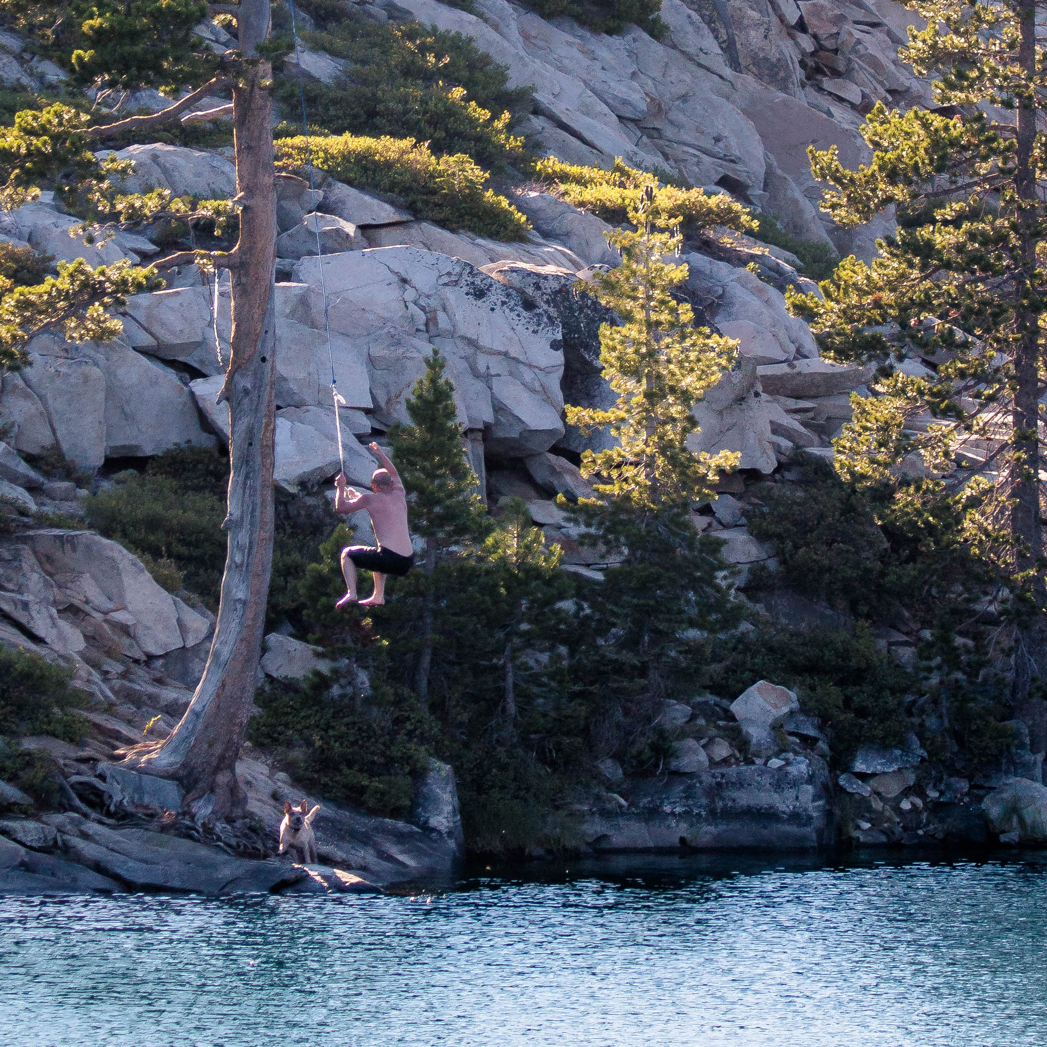 Swim at Long Lake near Truckee