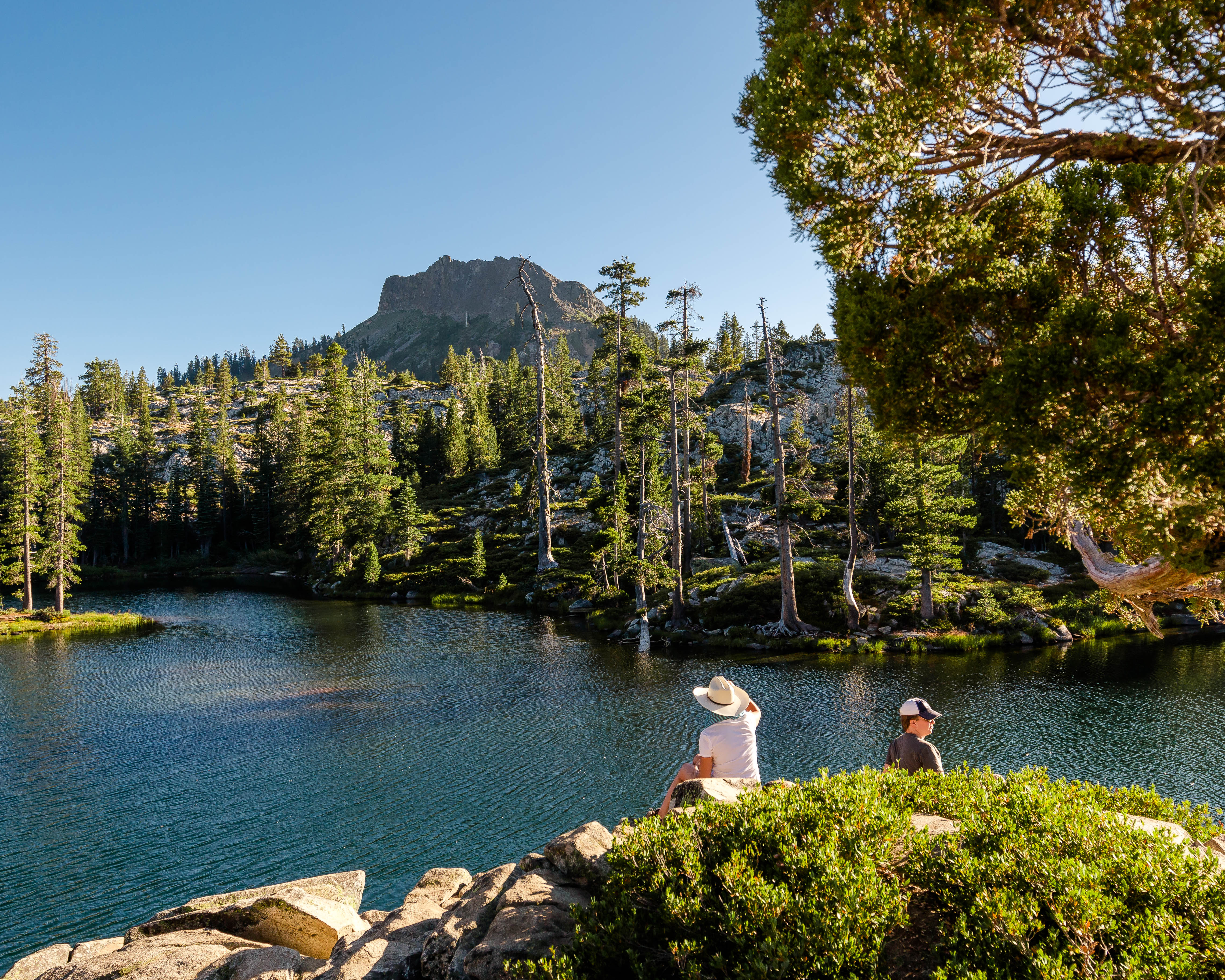 Swim at Long Lake near Truckee