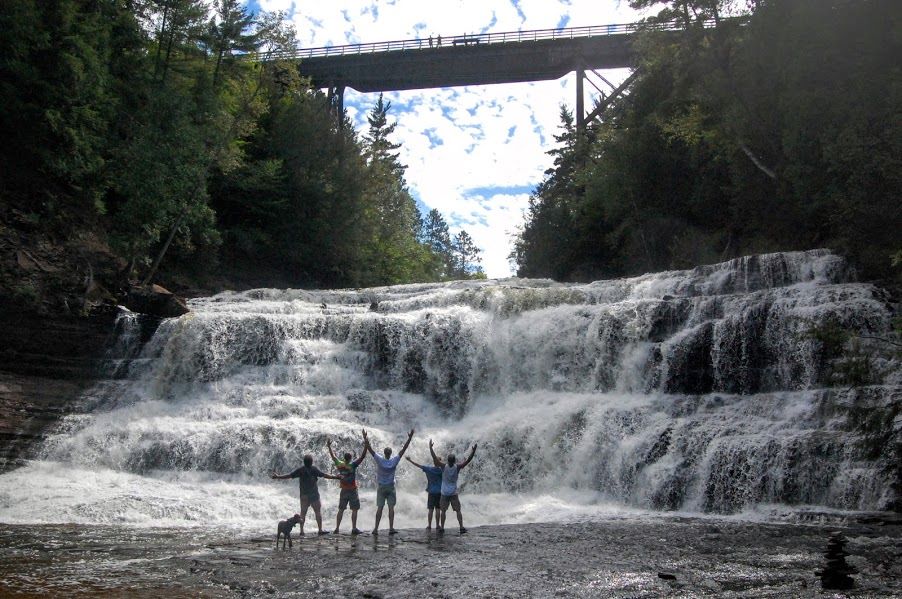 Hike to the Base of Agate Falls, Trout Creek, Michigan