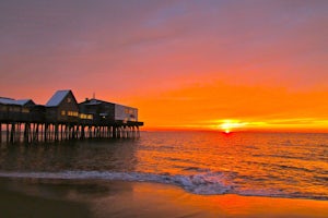 Photograph Sunrise at the Old Orchard Beach Pier