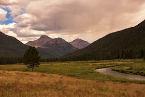 Camp at Christmas Meadows in the Uinta National Forest 