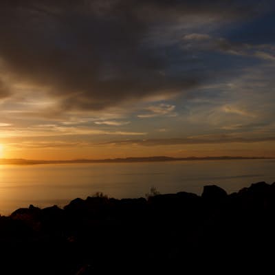 Buffalo Point sunset on Antelope Island