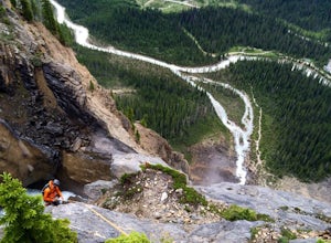 Rock Climb Takakkaw Falls