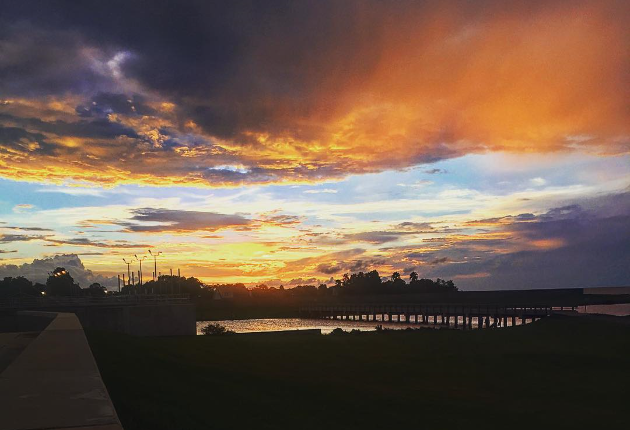 Watch the Sunset on the Southern Banks of Lake Pontchartrain, Metairie