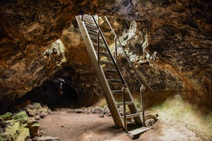 Spelunking in the Golden Dome Cave, Lava Beds National Monument