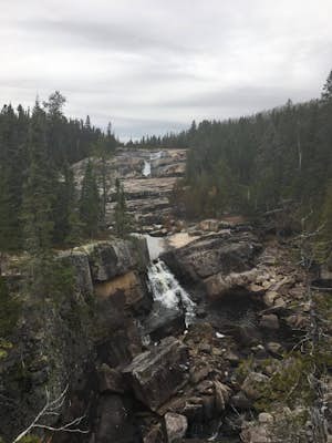 Hike to the falls in Silver Falls Provincial Park