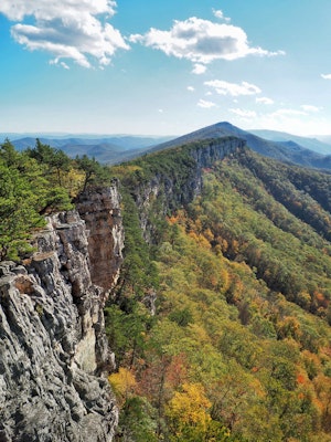 Hike to Chimney Rock in the Monongahela National Forest, West Virginia