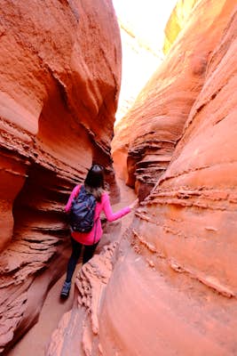 Hiking Peek-a-boo and Spooky Slot Canyons