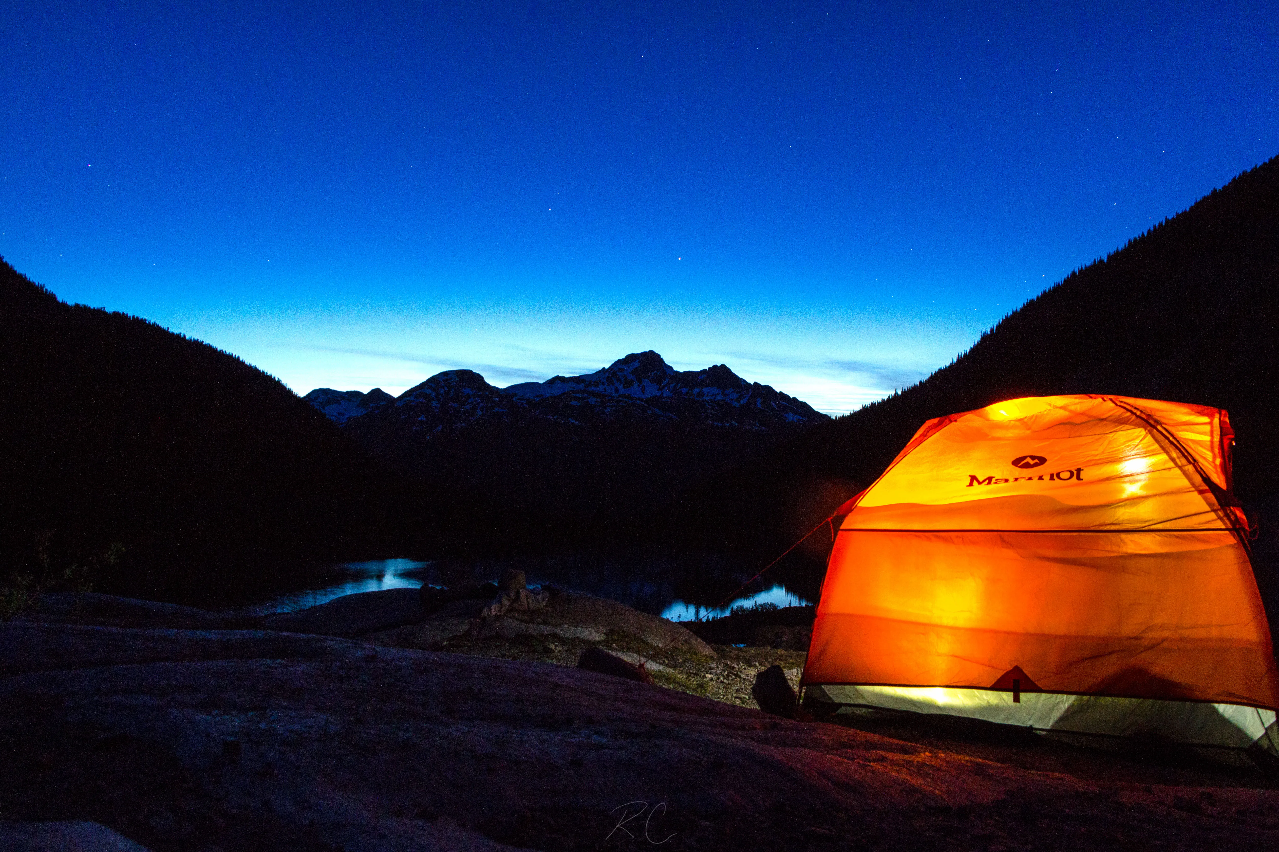 Backcountry Camp Upper Joffre Lake