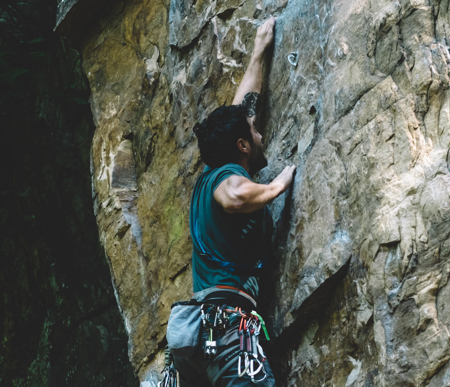 Climb at Foster Falls SP, Sequatchie, Tennessee