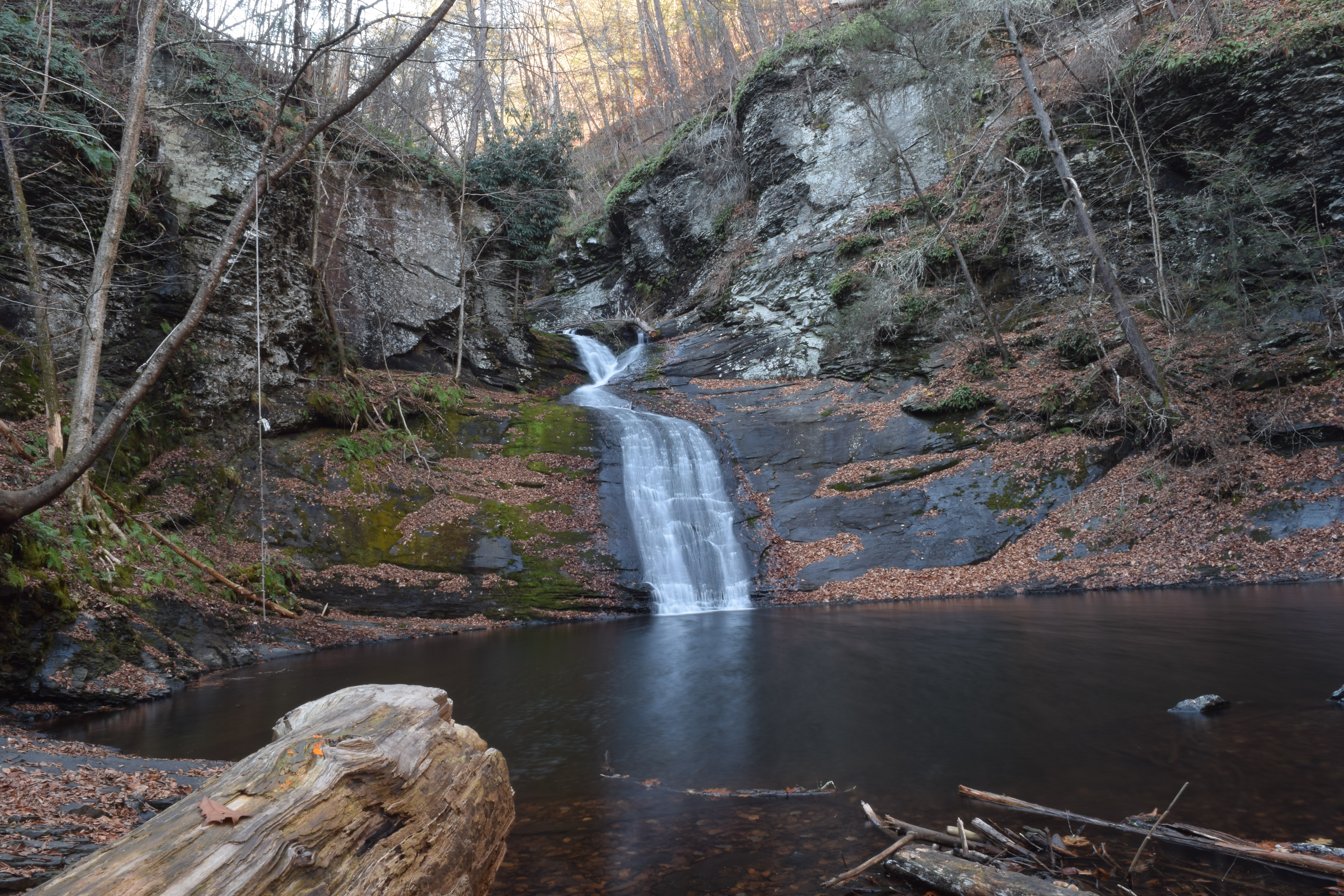 Hike to Hornbeck's Creek Waterfall, Lehman township, Pennsylvania