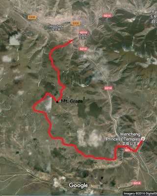 Hike from Princess Wencheng Temple to Yushu