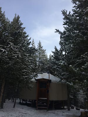 Snow Shoe to a Yurt at Galena Lodge 