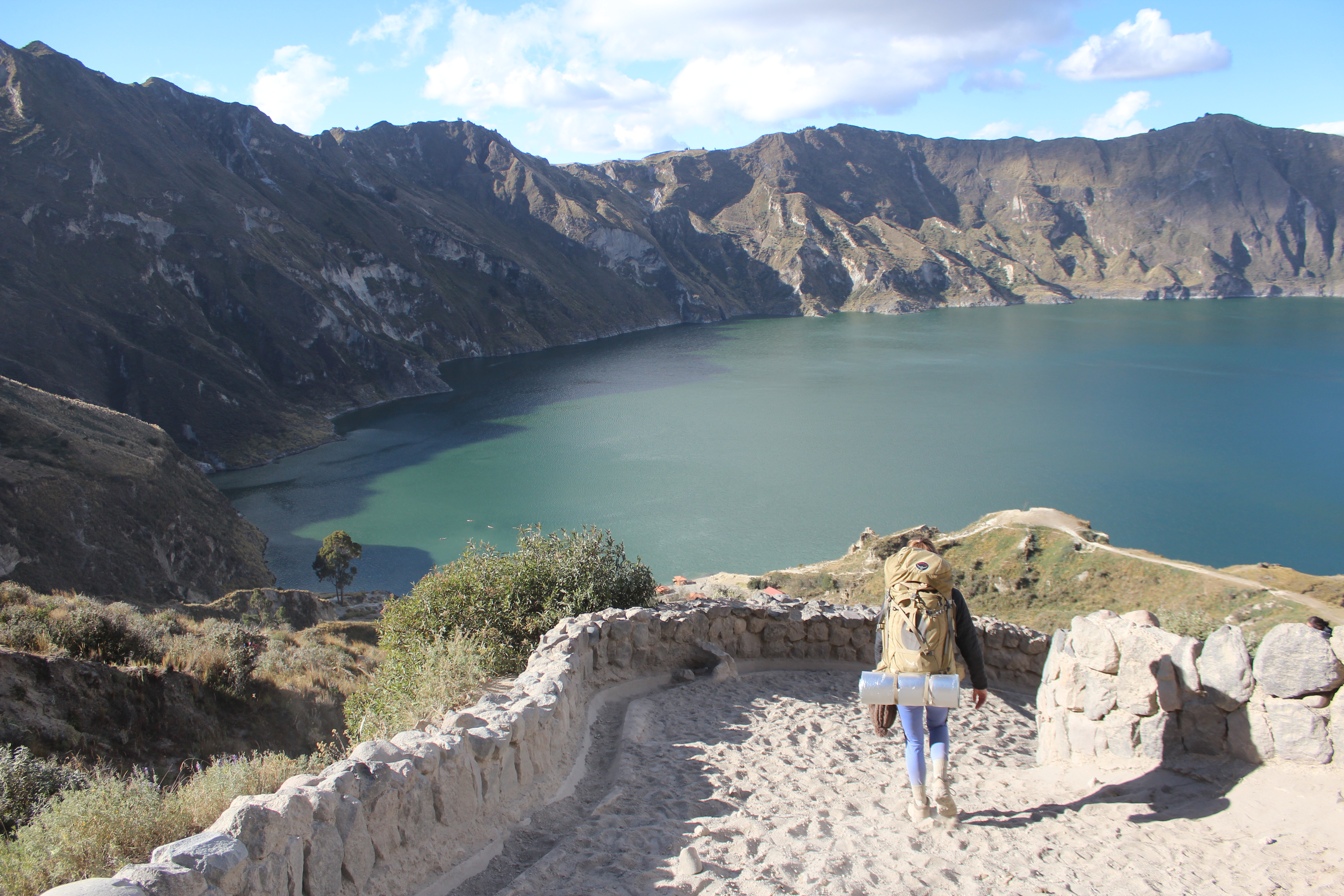 Camp at Laguna Quilotoa