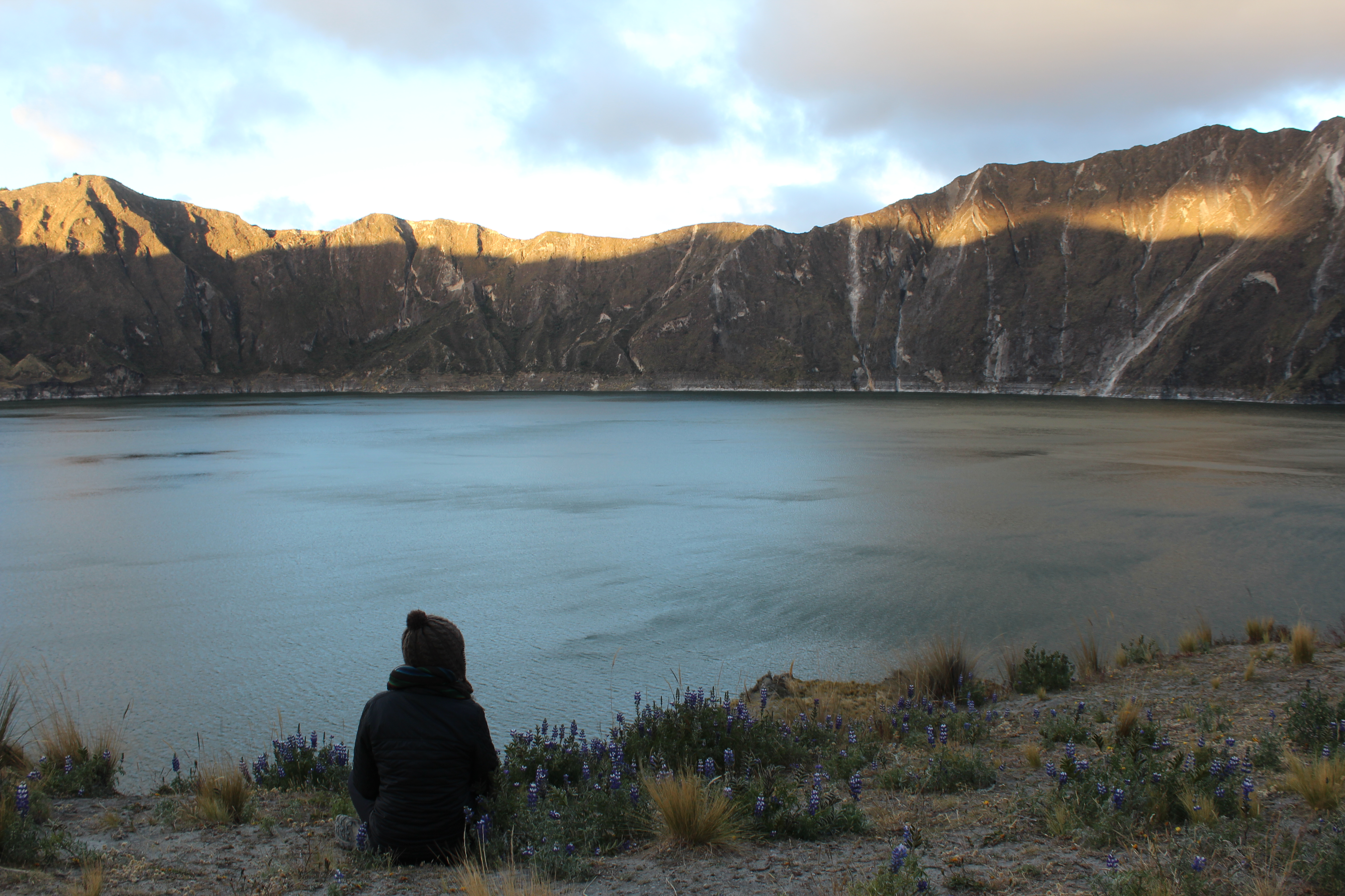 Camp at Laguna Quilotoa