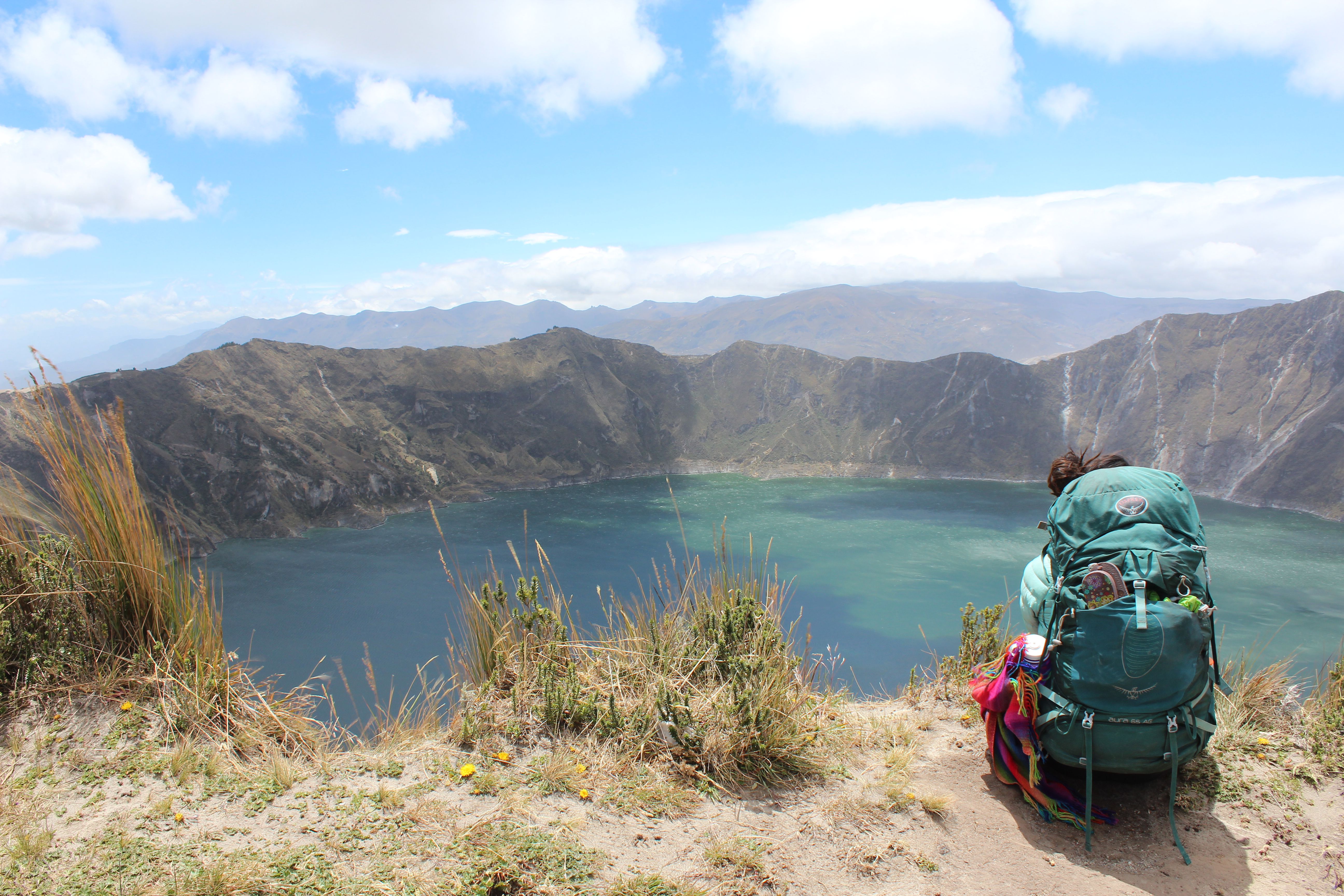 Camp at Laguna Quilotoa