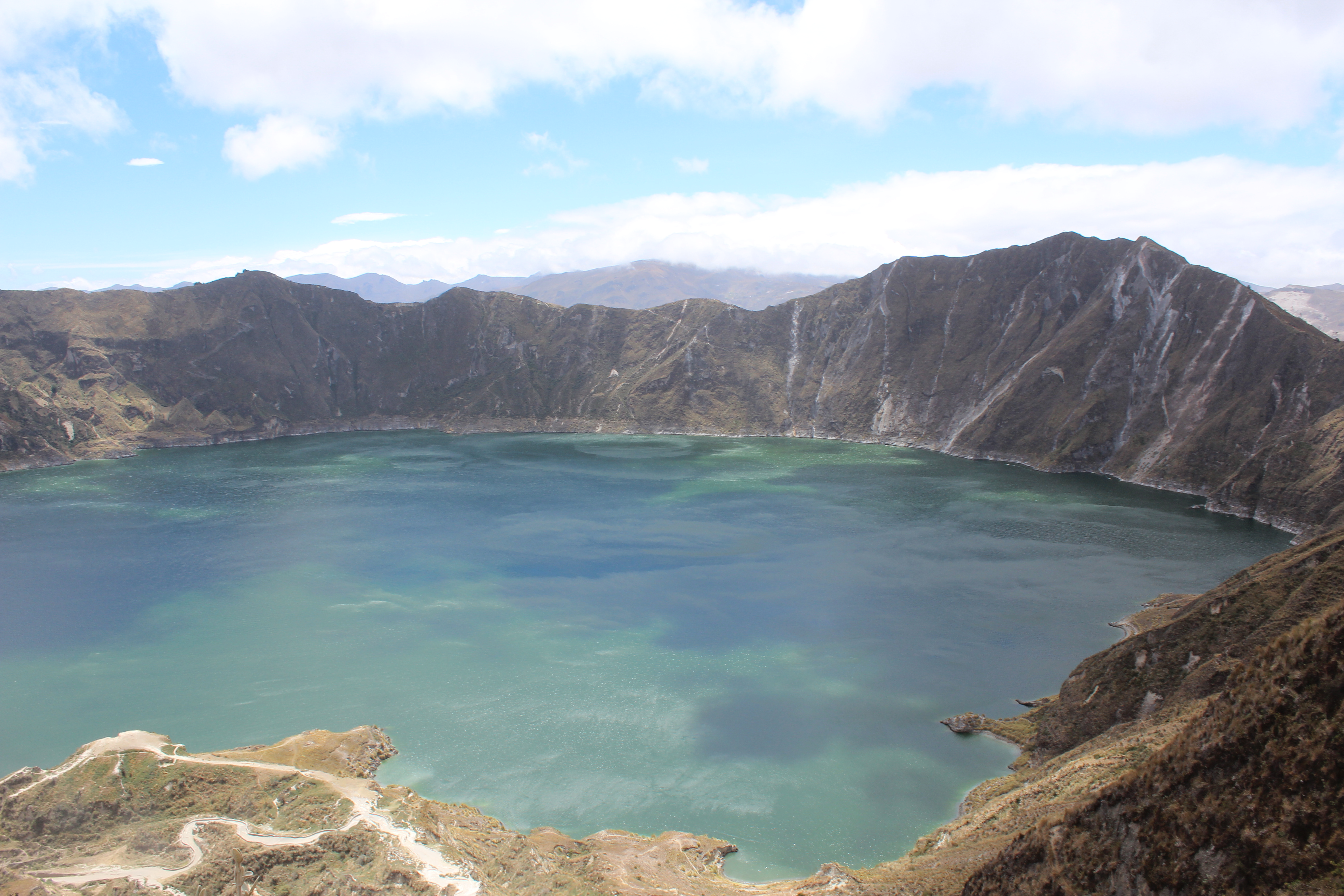 Camp at Laguna Quilotoa