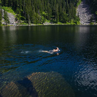 Swim in Mason Lake via Ira Spring Trail