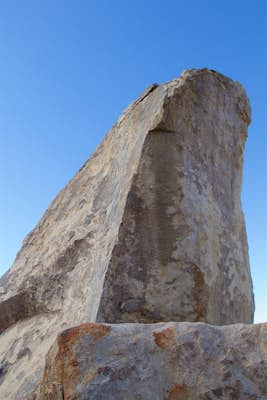 Rock Climb at Headstone Rock in Joshua Tree