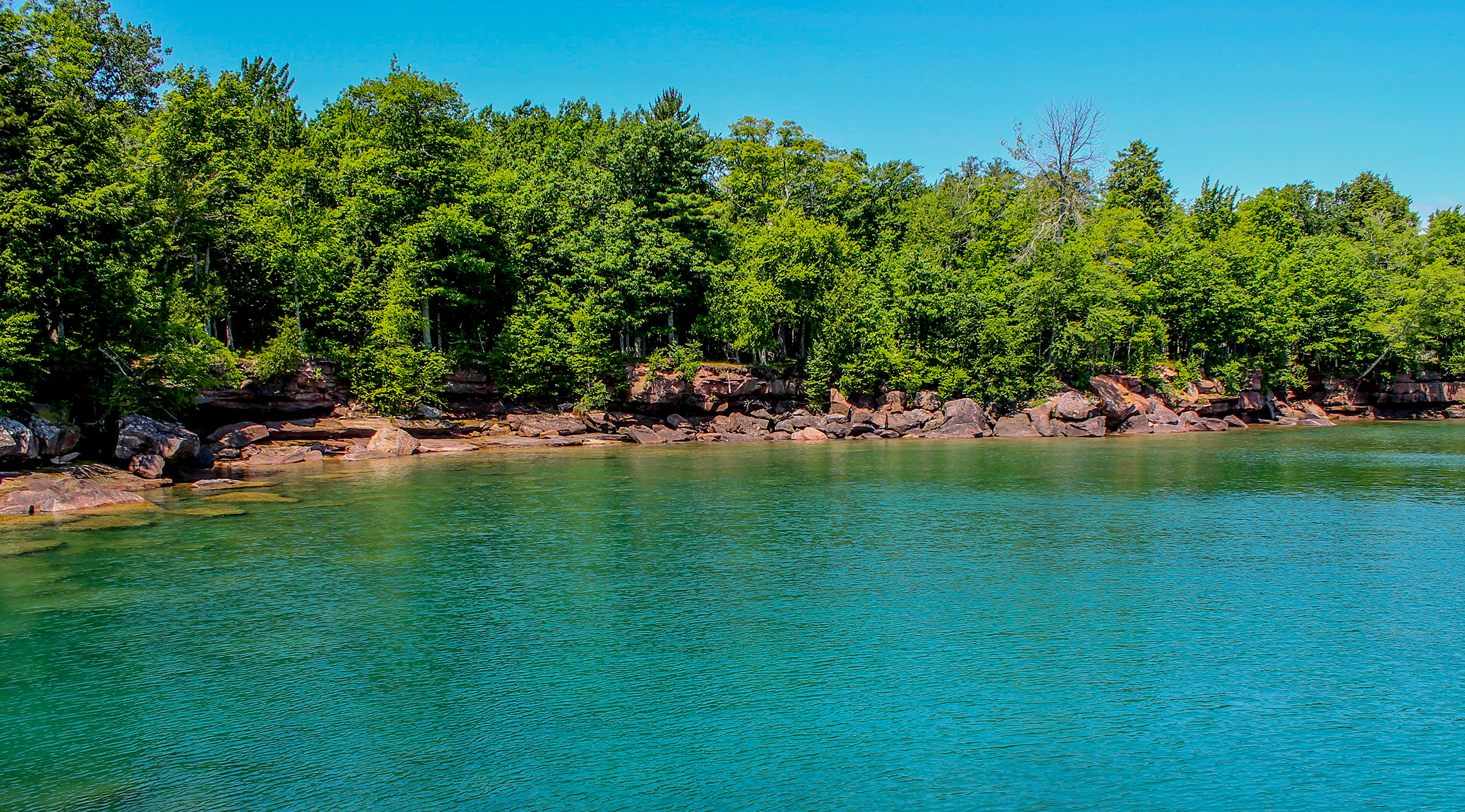 Hike Bay View Trail, Big Bay State Park, La Pointe, Wisconsin