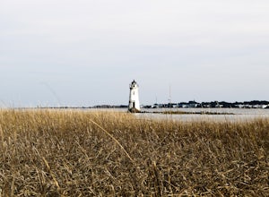 Cockspur Island Lighthouse from Fort Pulaski