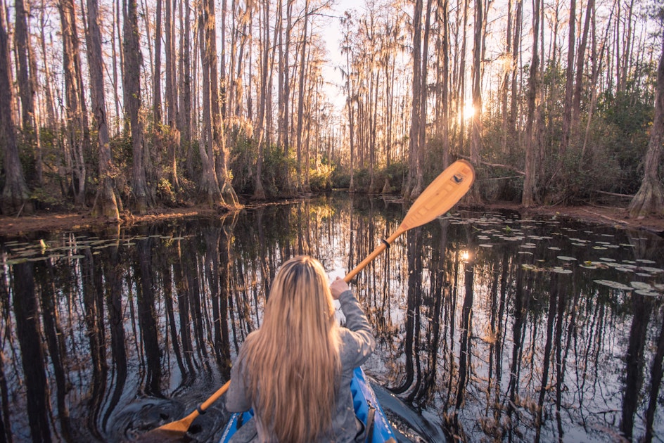 paddle to minnie's lake, stephen c foster state park boat ramp