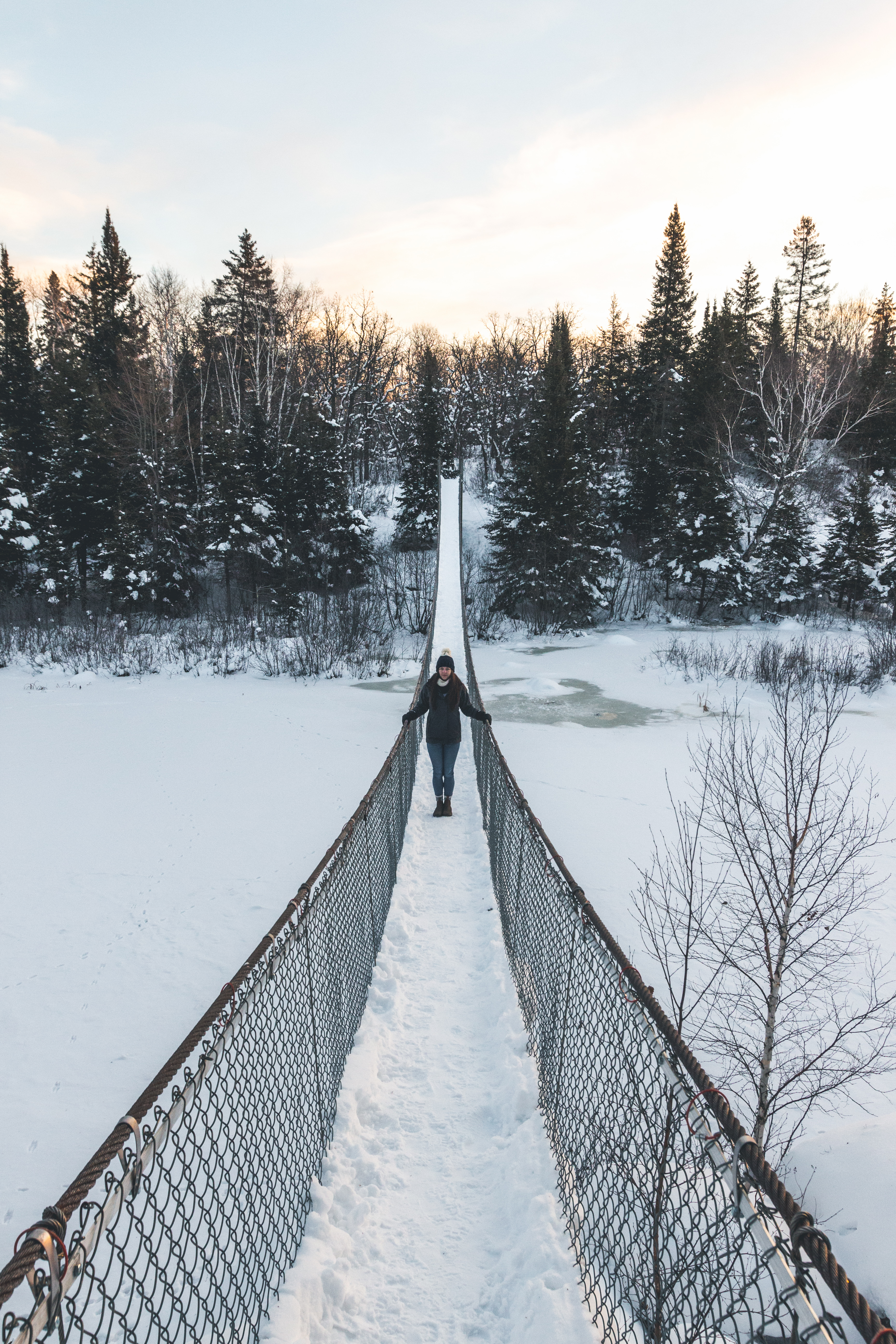 Pinawa Suspension Bridge