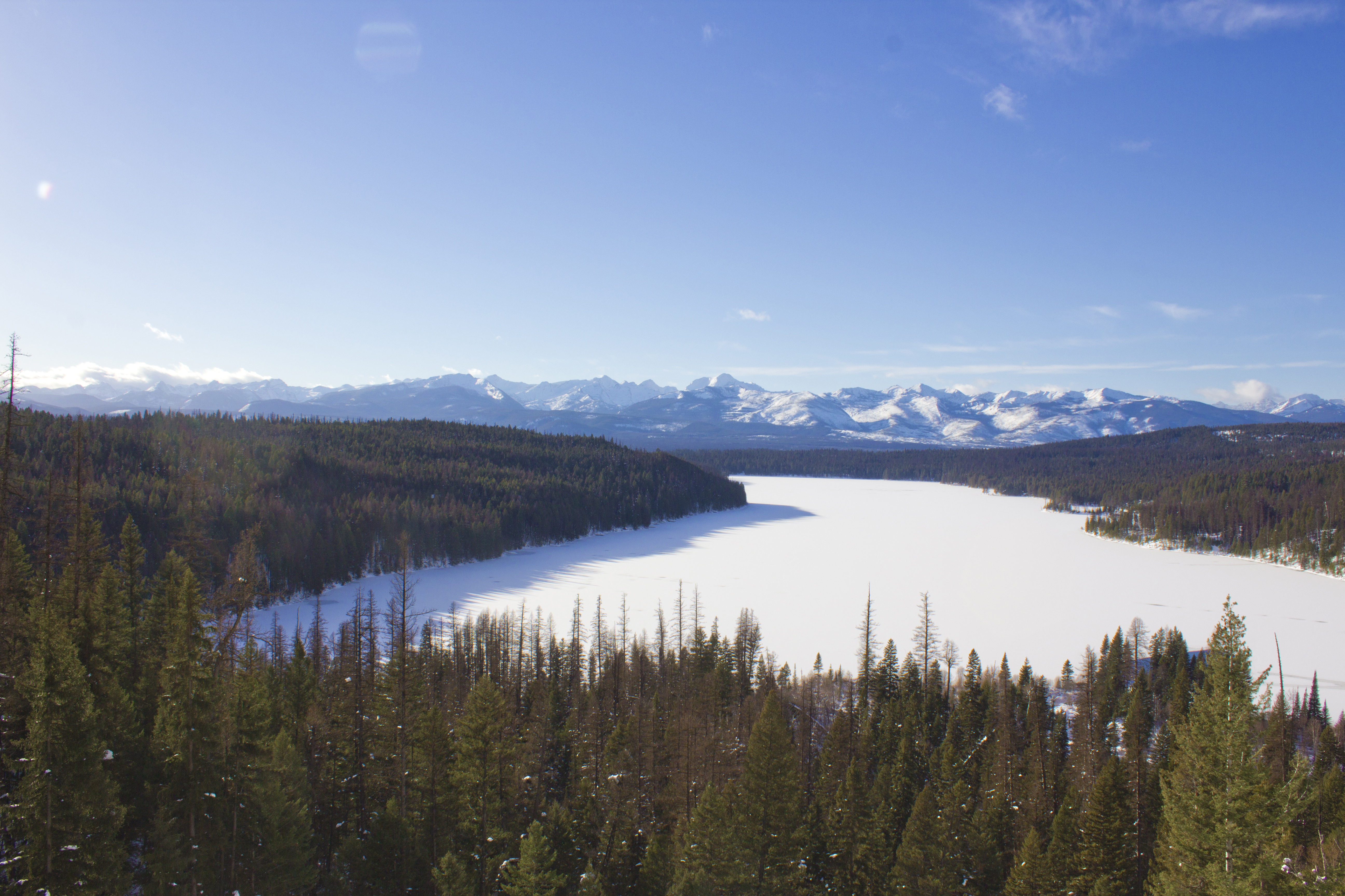 Snowshoe to Holland Falls