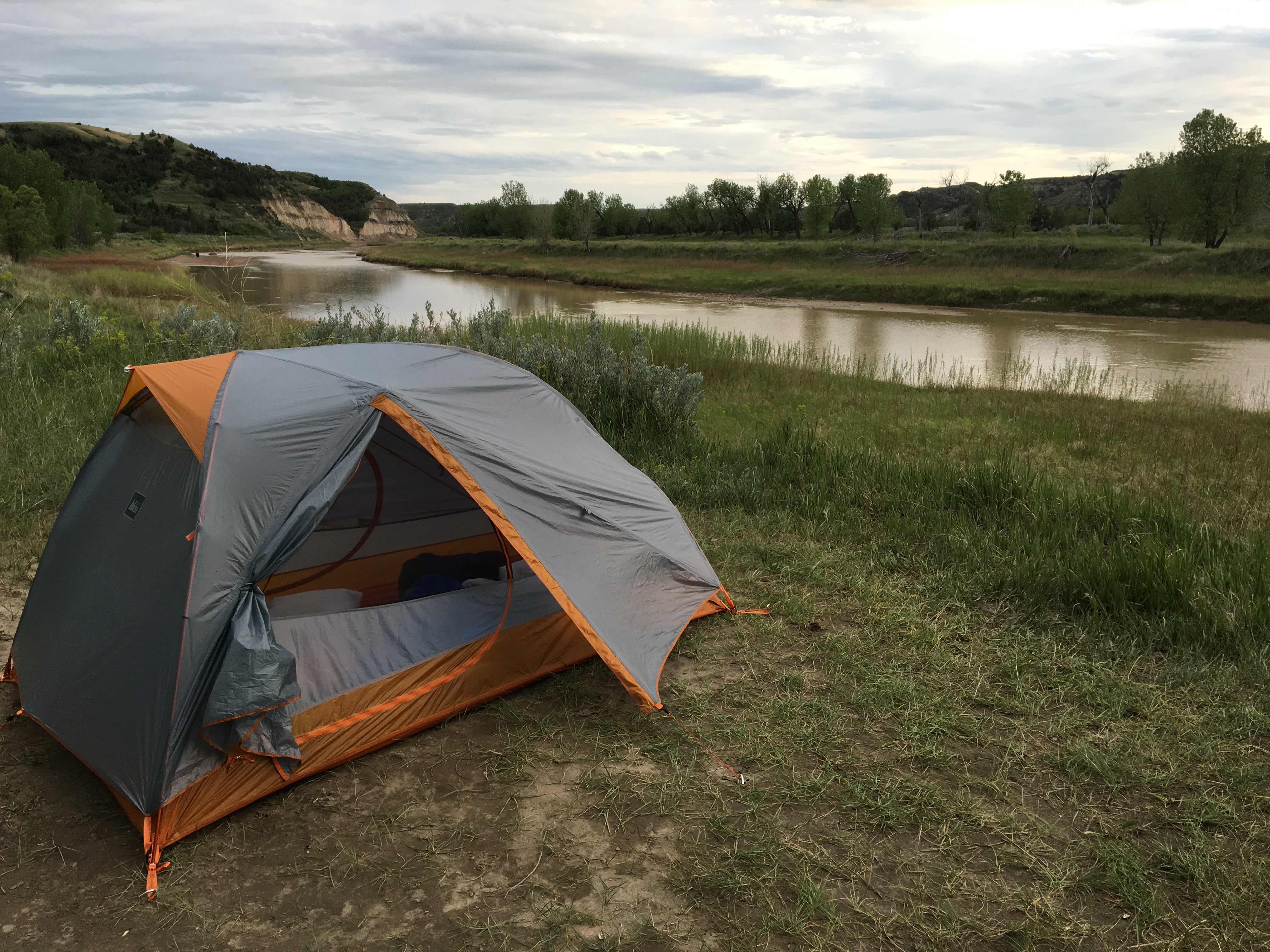 Camp at Cottonwood Campground in Theodore Roosevelt National Park