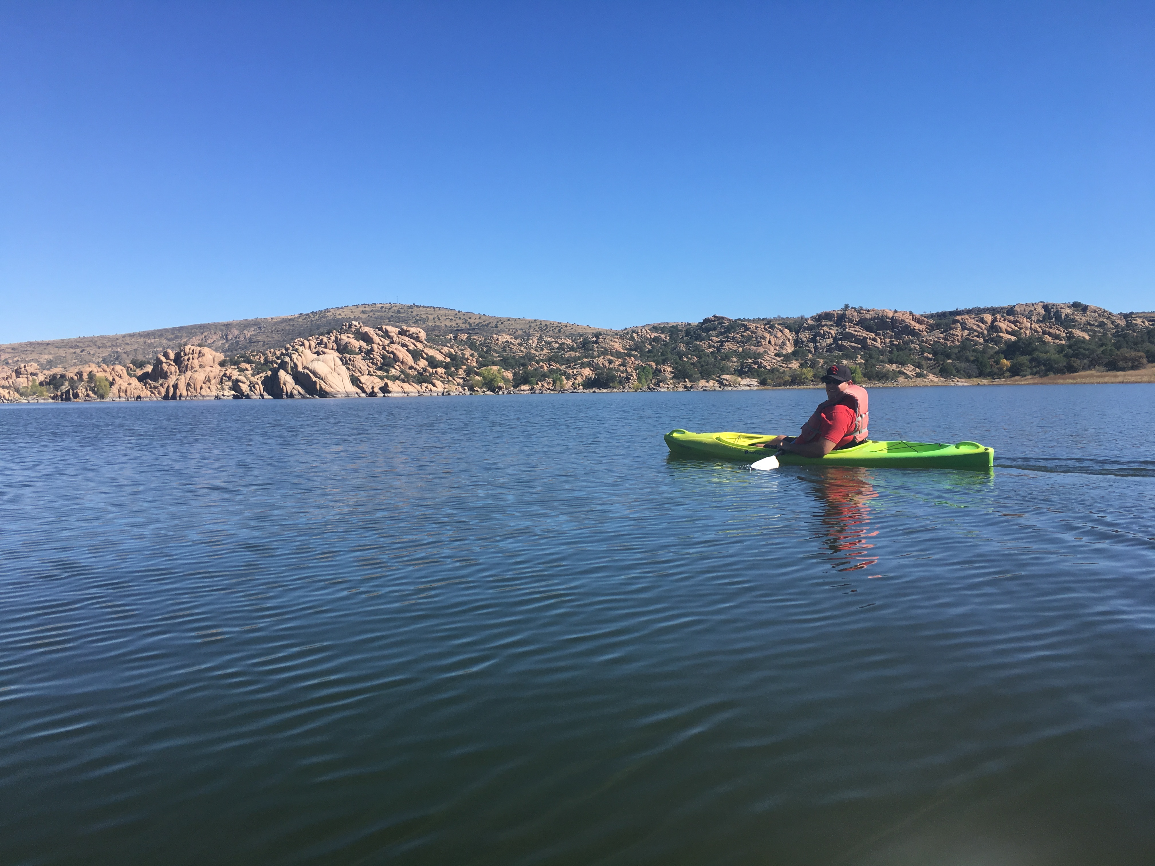 Kayak at Watson Lake