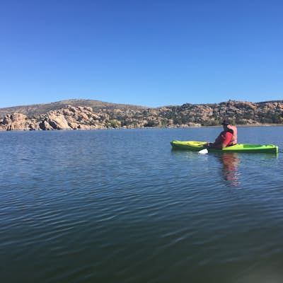Kayak at Watson Lake