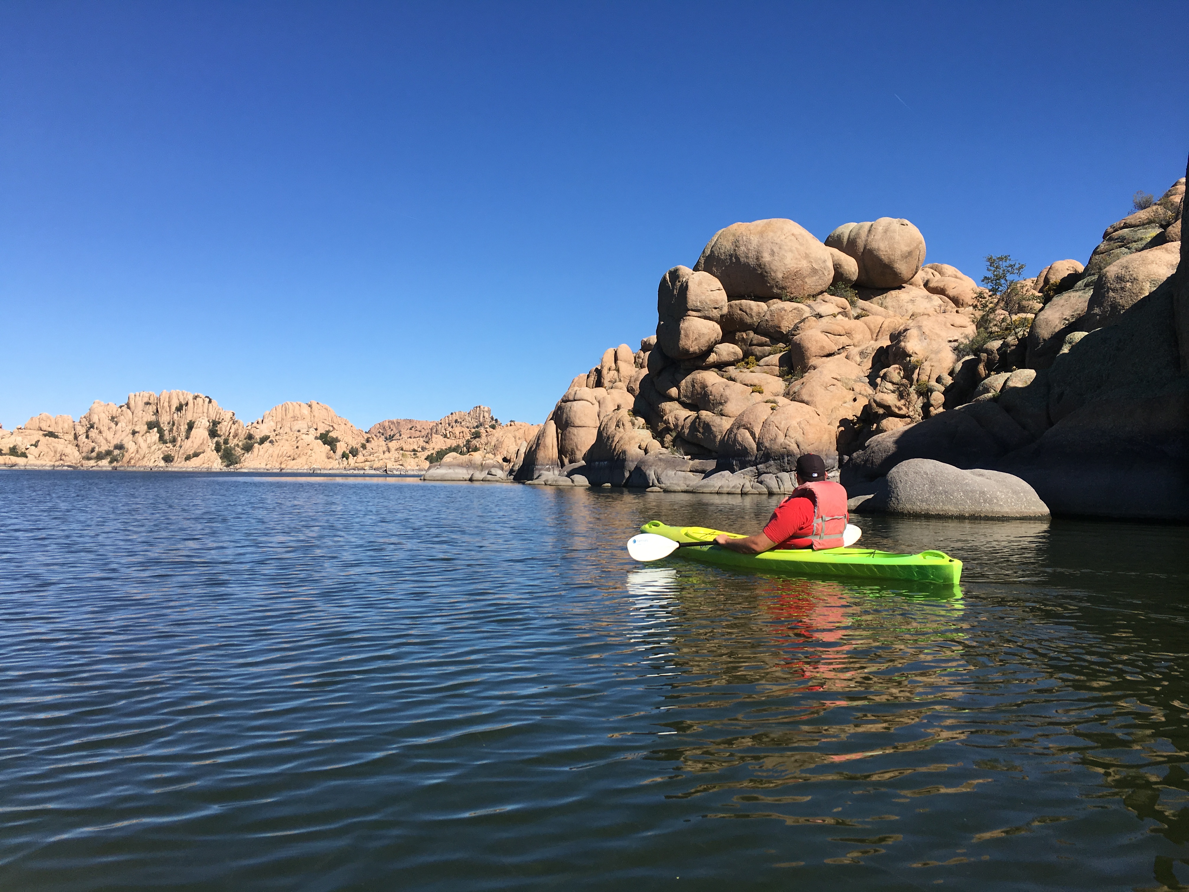Kayak at Watson Lake
