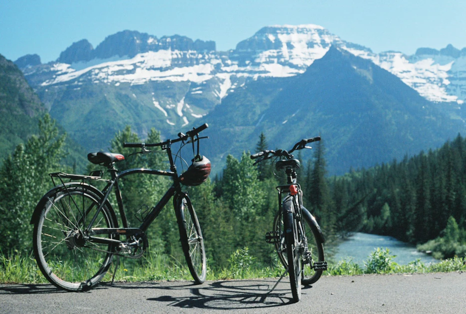 Bike GoingtotheSun Road in Glacier National Park, West Glacier, Montana
