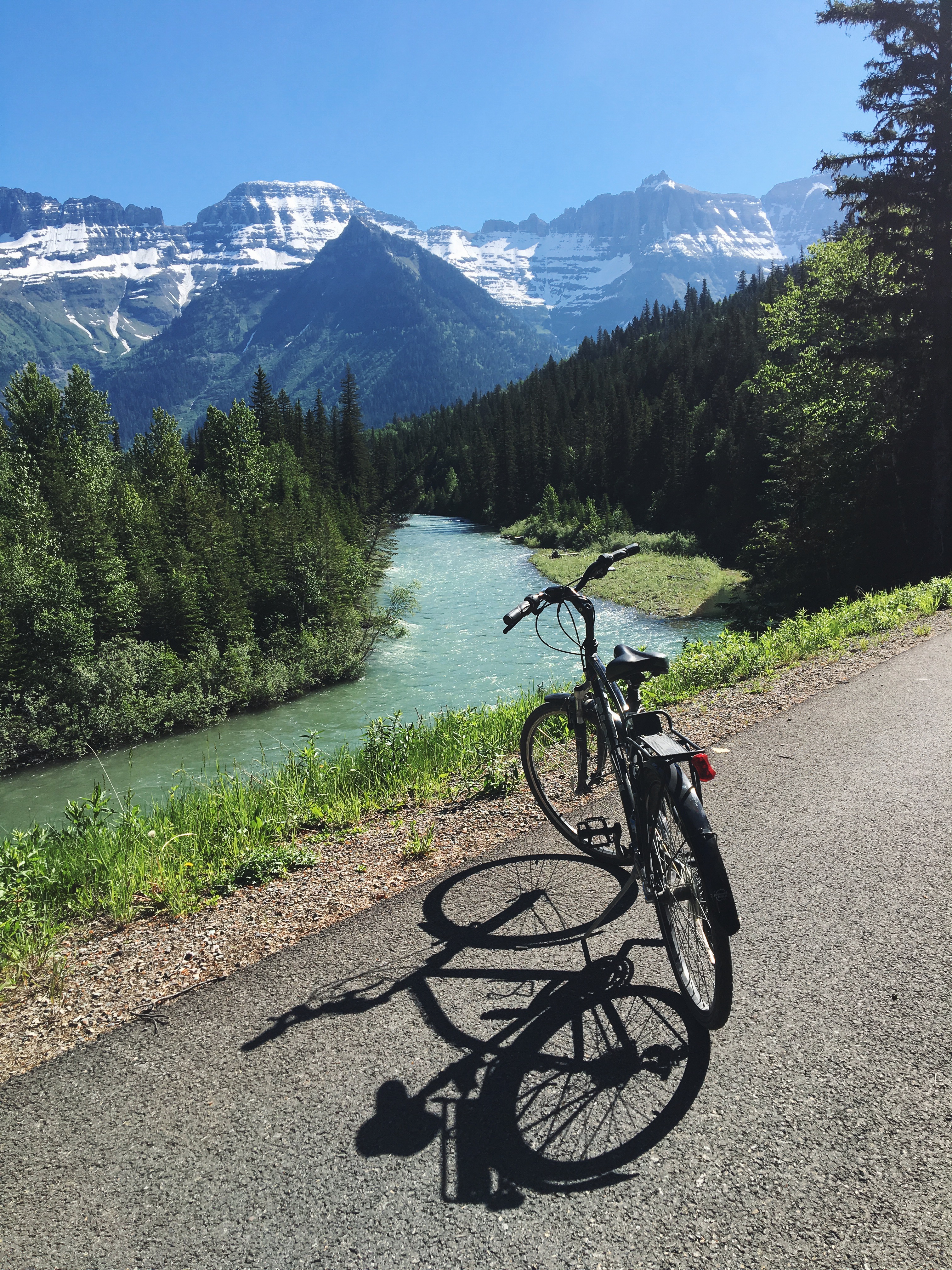 Bike Going-to-the-Sun Road in Glacier National Park