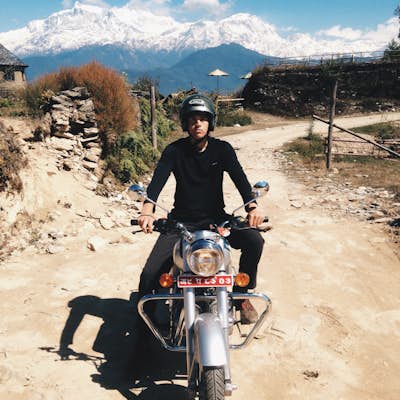 Motorcycling in Pokhara
