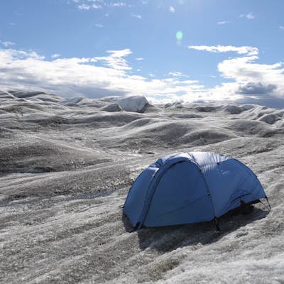 Camp on the Greenland Ice Cap