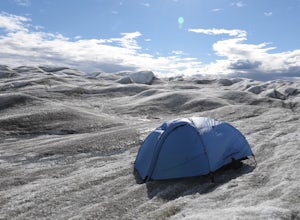 Camp on the Greenland Ice Cap