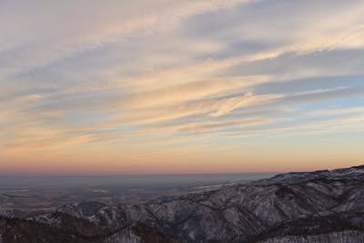 Sunset on top of Greyrock 