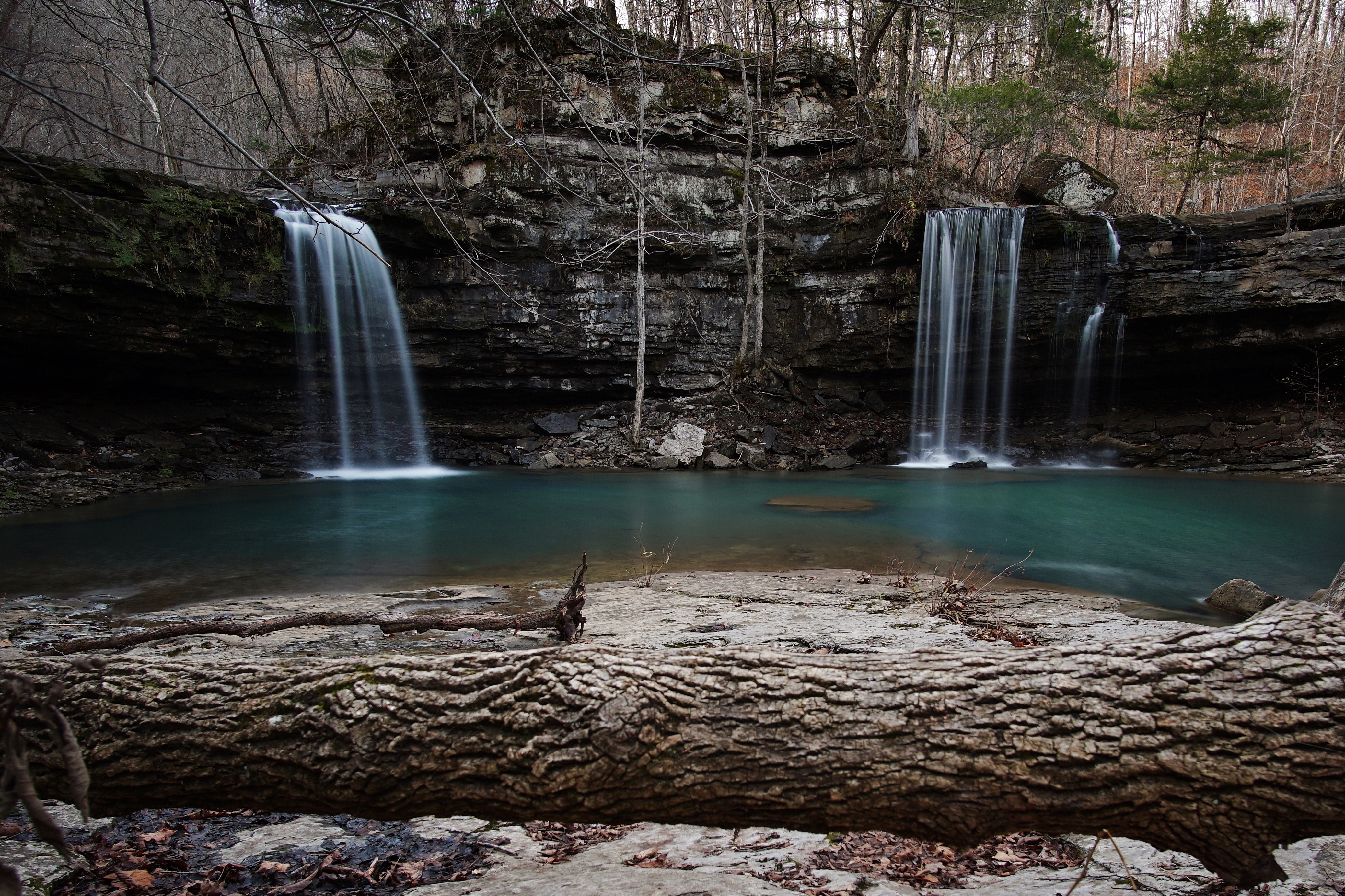 Hike to Twin Falls in the Richland Creek Wilderness Area