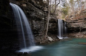 Hike to Twin Falls in the Richland Creek Wilderness Area