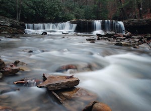 Photograph Mash Fork and Campbell Falls in Camp Creek SP