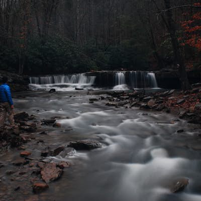 Photograph Mash Fork and Campbell Falls in Camp Creek SP