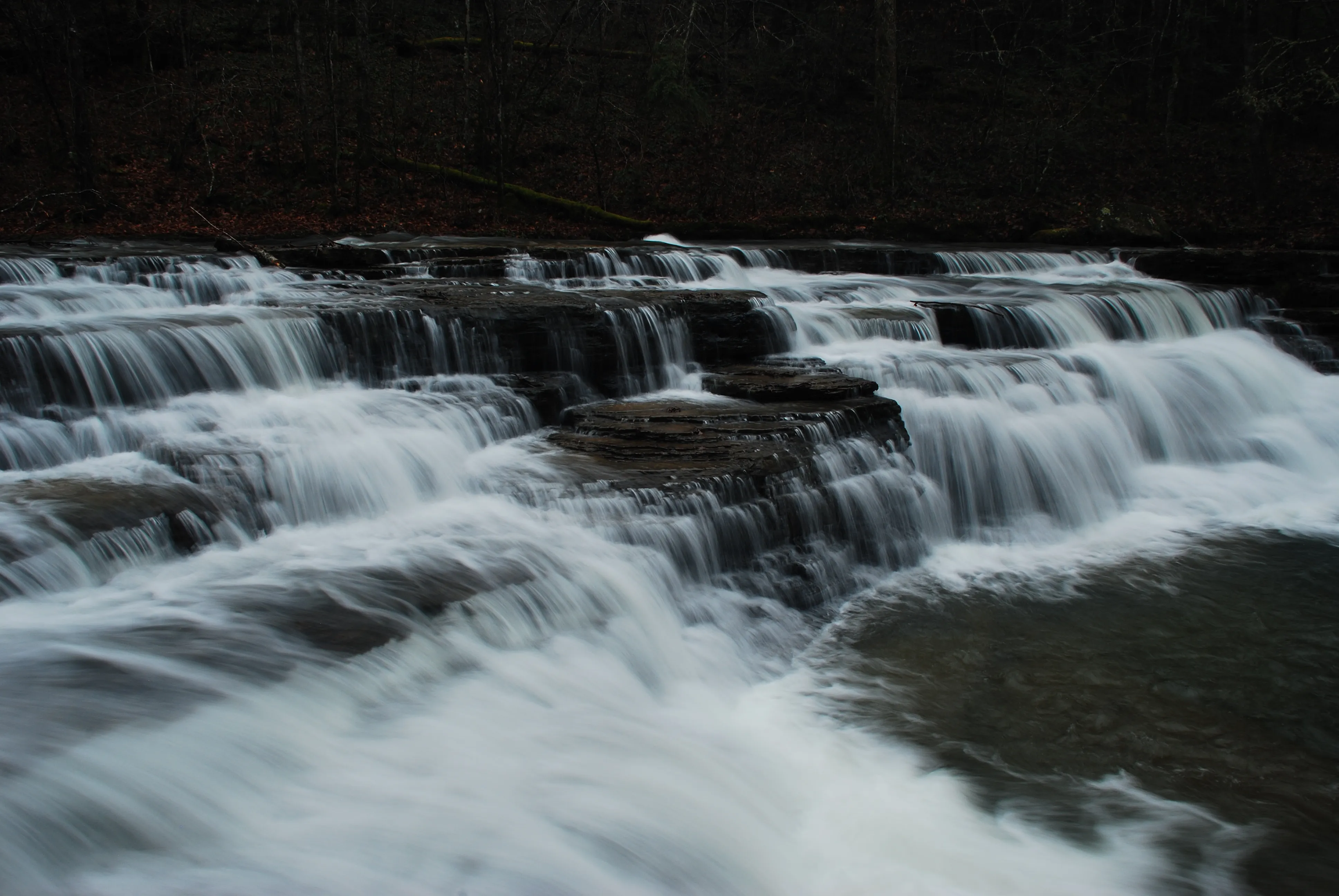 Photograph Mash Fork and Campbell Falls in Camp Creek SP